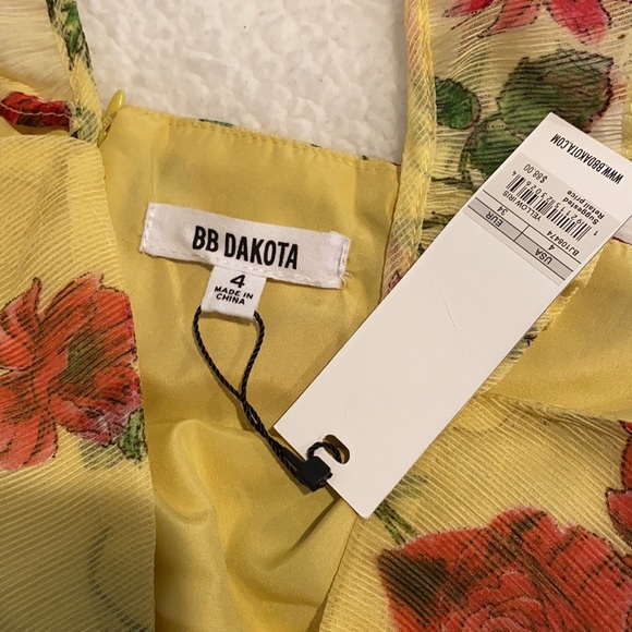 🌺 BRAND NEW! BB DAKOTA CHIFFON DRESS - Picture 4 of 4